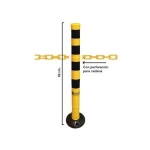 Columnas demarcación Vial con orificios para cadenas CONOFLEX