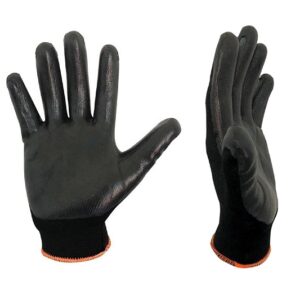 Guantes Nitrilo Espumado negro sin costura
