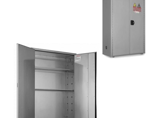 Armarios ignifugos 1.7m corrosivos acero inoxidable 2 puertas batientes