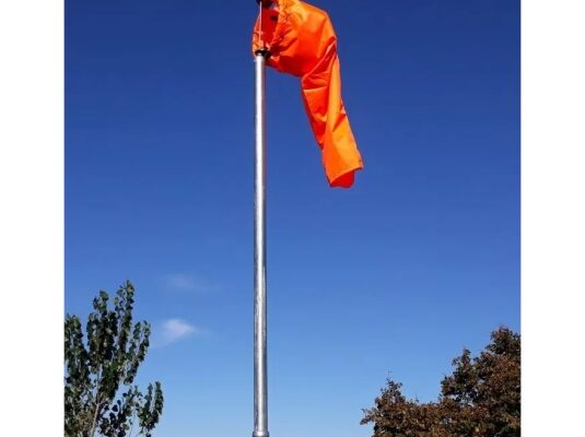 Mastil fijo telescopico para mangas de viento