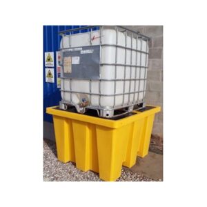 Pallets plásticos BINS 1000 lts contención antiderrame