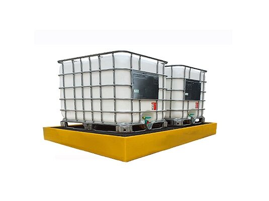 Bateas de contención 2 IBC cubitainer 1000 litros