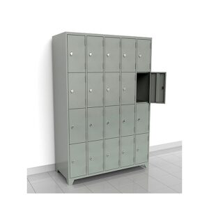 Guardarropa metálico Locker de 20 puertas cortas