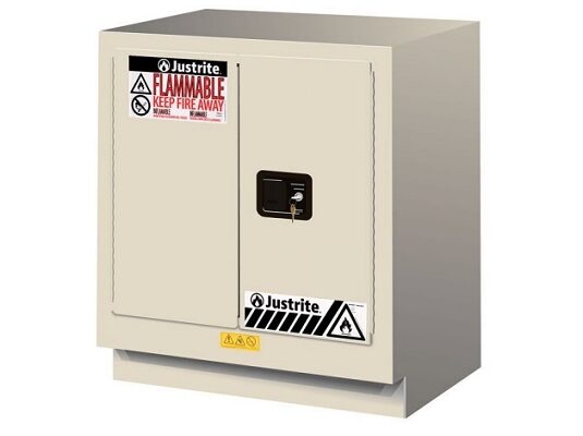 GABINETES IGNIFUGOS PARA LABORATORIOS JUSTRITE 883027 - 19 GALONES - NATURALES – 2 PUERTAS AUTOMATICAS