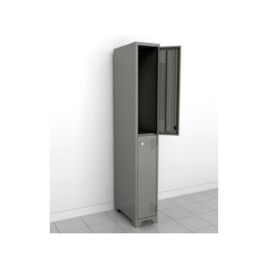 Guardarropa metálico de 2 puertas cortas