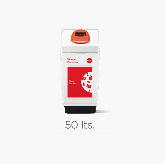 Contenedor de reciclado de 50 litros termoformado